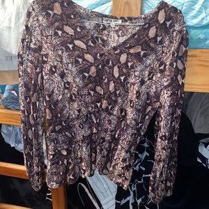 Animal print top